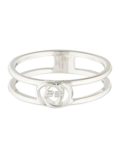 interlocking g thin open band gucci|gucci interlocking g silver.